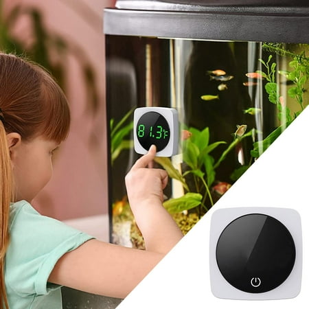 

WNG Wide Range of Displayed Energy Saving and Stick On Thermo for Fish Turtles White
