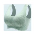 thumbnail image 1 of Conjunto de lencería Sujetador de encaje para mujer, sujetador cómodo y transpirable, ropa interior de fácil cierre (verde XXL) Kuymtek Verde T XXL para Mujer, 1 of 5