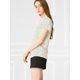 thumbnail image 4 of INSPIRE CHIC Blusa Tops De Lunares Volante Fruncido Manga Corta Cuello Alto Para Mujeres Beige S, 4 of 6
