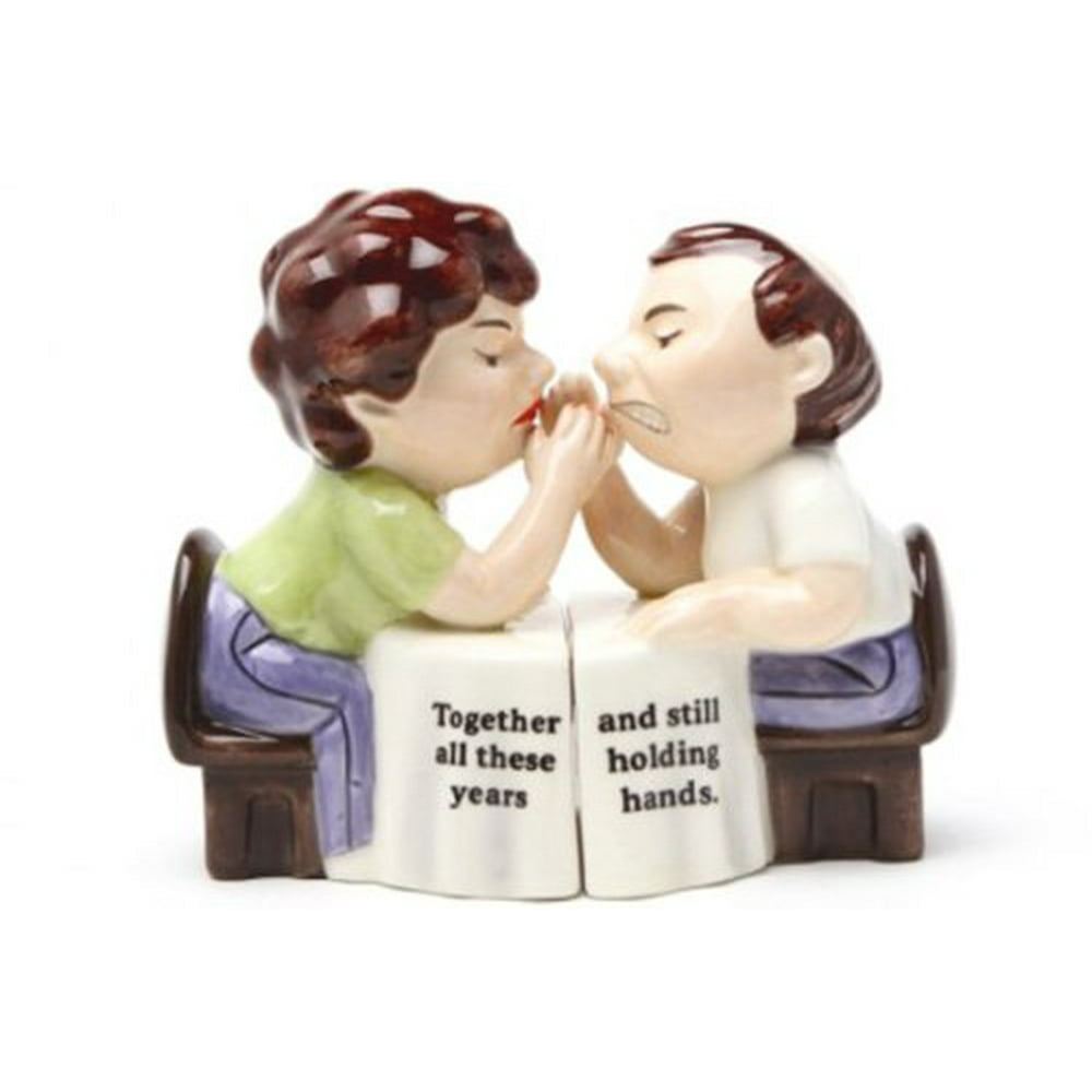 Couple Holding Hands Together After These Years Salt and Pepper Shaker