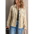 thumbnail image 4 of Women's Khaki Corduroy Pocket Buttoned Jacket, 4 of 25
