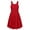 Wine red, variant on Oudiya Girls Spaghetti Strap Button Down Sleeveless Summer Casual Sundress A-Line Dress with Pockets White for 8-9Y