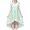 Green, variant on Girls Dress Lace Hi-lo Hollow Back Ruffle Sleeve Party Pageant 6 Years