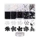 thumbnail image 2 of Polymer Bead Set DIY Fabricación Negro Hecho Beads para pulseras Cadenas Collar Anillos con Hugo Cuentas de arcilla polimérica, 2 of 10