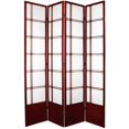 thumbnail image 4 of Oriental Furniture 83.5'' x 56'' Double Cross Shoji 4 Panel Room Divider, 4 of 6