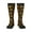 3 Black, variant on Fall Daisy Leaf Print Long Socks,Novelty Design Socks Gift for Men and Women,Crew Socks,Calf Socks