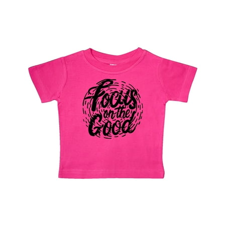 

Inktastic Inspirational Quote Focus on the Good in Black Text Gift Baby Boy or Baby Girl T-Shirt