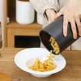 thumbnail image 4 of Jimin Ceramic Canisters Food Storage Jars with Airtight Bamboo Lids for the Kitchen Counter Serving Flour Sugar Cereal and Snacks (Black 800ml), 4 of 10