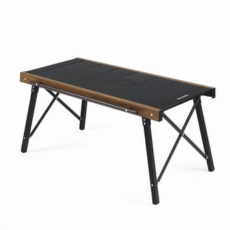Dometic GO Compact Camp Table Bamboo - Praktischer Klapptisch Aus Bambus  Fr Camping & Outdoor