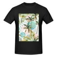 thumbnail image 4 of Bingfone Watercolor Palm Tree Men'S Loose Fit Short-Sleeve Pocket T-Shirt, 4 of 7