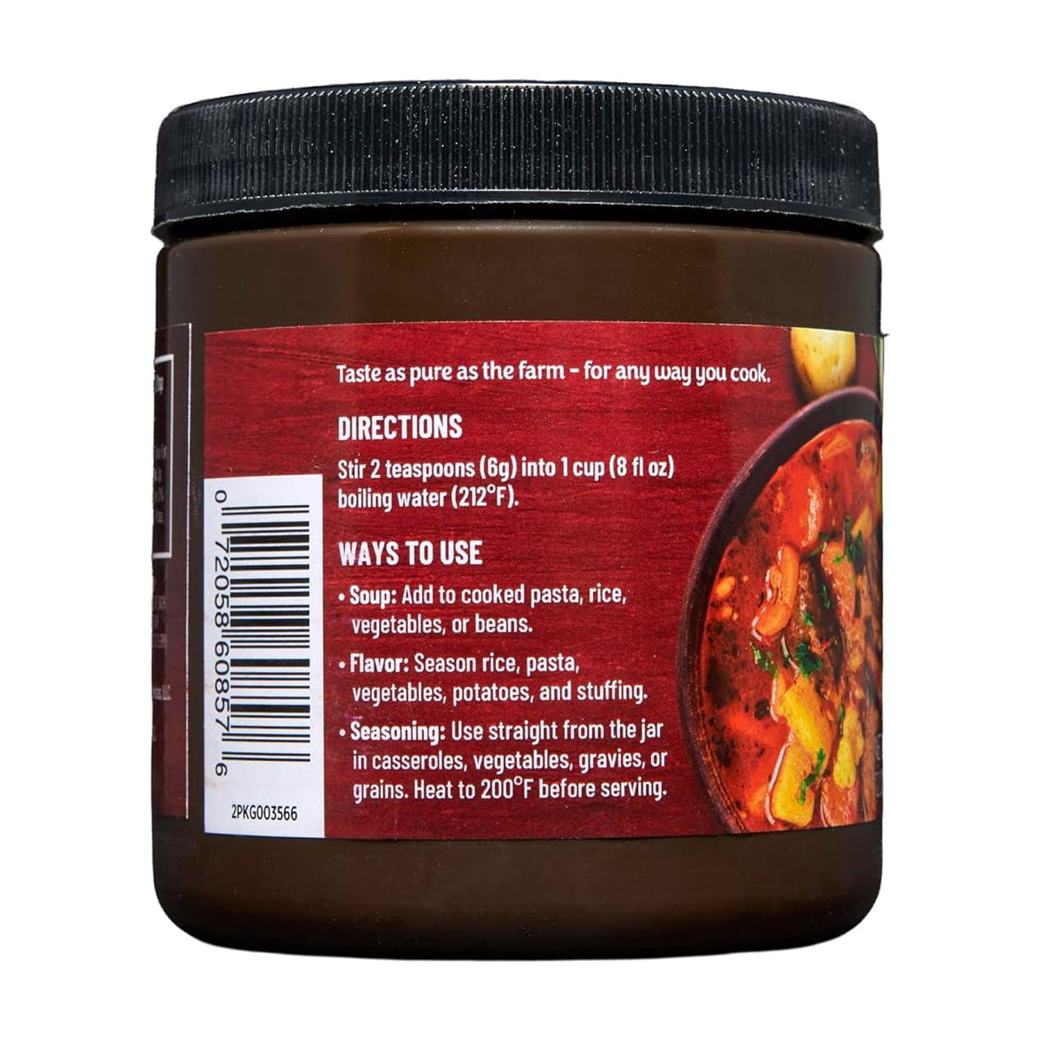 (3 pack) Mrs. Wages & Orrington Farms Beef Broth Base, Granulated Bouillon Seasoning, 12 oz Jar