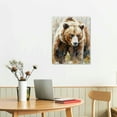 thumbnail image 3 of Nawypu  Bear Art Wall Decor Rustic Woodland Bears Paintings Canvas Decor Animal Pictures Wall Art for Bedroom and Livingroom, 3 of 5