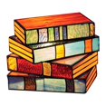 thumbnail image 1 of POINTERTECK Livres Empilés en Vitrail Lampe LED Colorée Veilleuse (Plastique), 1 of 7