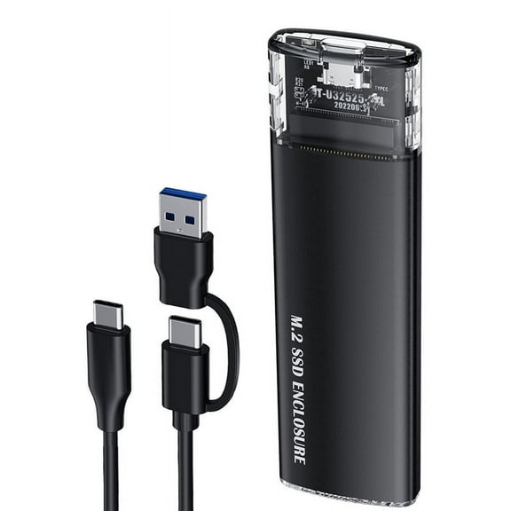 M.2 2280 2260 2242 SSD NVME PCIe NGFF Dual Protocol USB Type C PCI-E M2 SSD External Enclosure Hard Disk Box