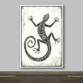 thumbnail image 3 of wall26 Framed Canvas Print Wall Art Tribal Pattern Style Lizard on Grunge Background Animals Reptile Illustrations Modern Art Bohemian Dramatic Dark for Living Room, Bedroom, Office - 24"x36&quo, 3 of 5