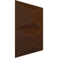 thumbnail image 2 of 19 5/8"W x 19 5/8"H Aberdeen EnduraWall Decorative 3D Wall Panel, Universal Aged Metallic Rust (Covers 2.67 Sq. Ft.), 2 of 5