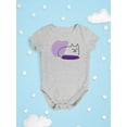 thumbnail image 3 of Sleep Kitten Lineart Bodysuit Infant -Image by Shutterstock,  24 Months, 3 of 4