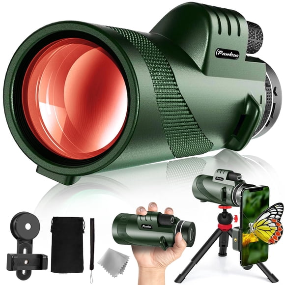 40X60 Monocular Telescope, High Power Monocular for Adults with Phone Adapter & Tripod & Hand Strap, Equipped with BAK4 Prism for Bird Watching