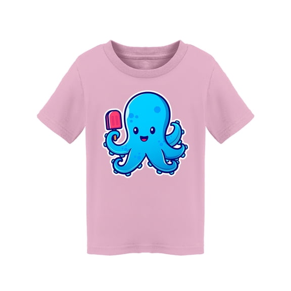 Cute Octopus Holding Ice Cream T-Shirt Toddler -Image by Shutterstock,  5 Toddler
