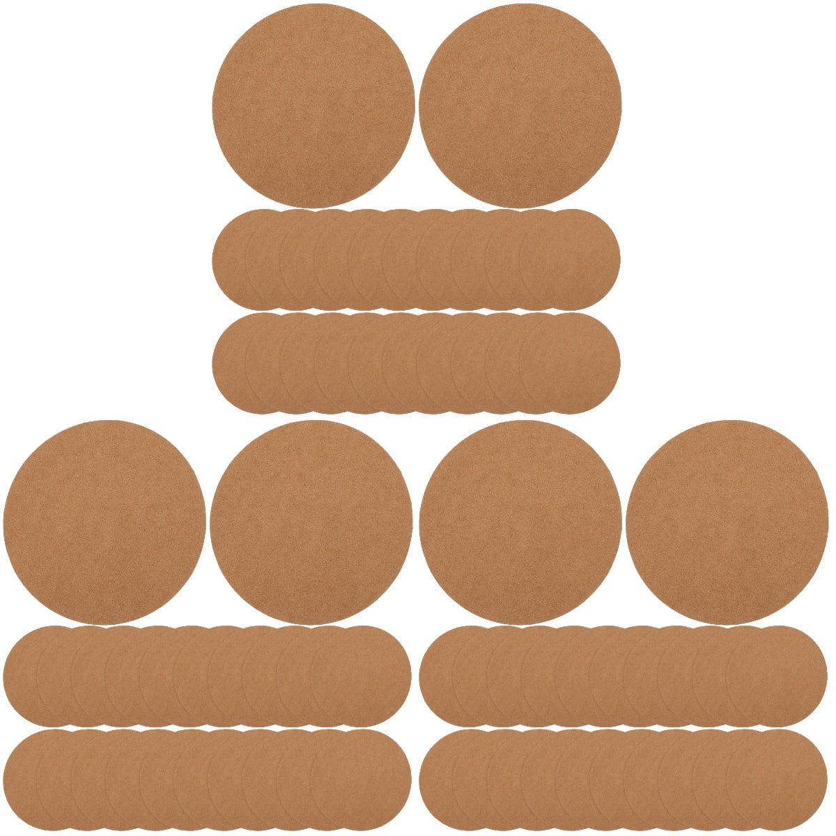 FRCOLOR 120 Sheets  of Round Graffiti Cardboard Diy Painting Blank Paperboard Drawing Hardboards