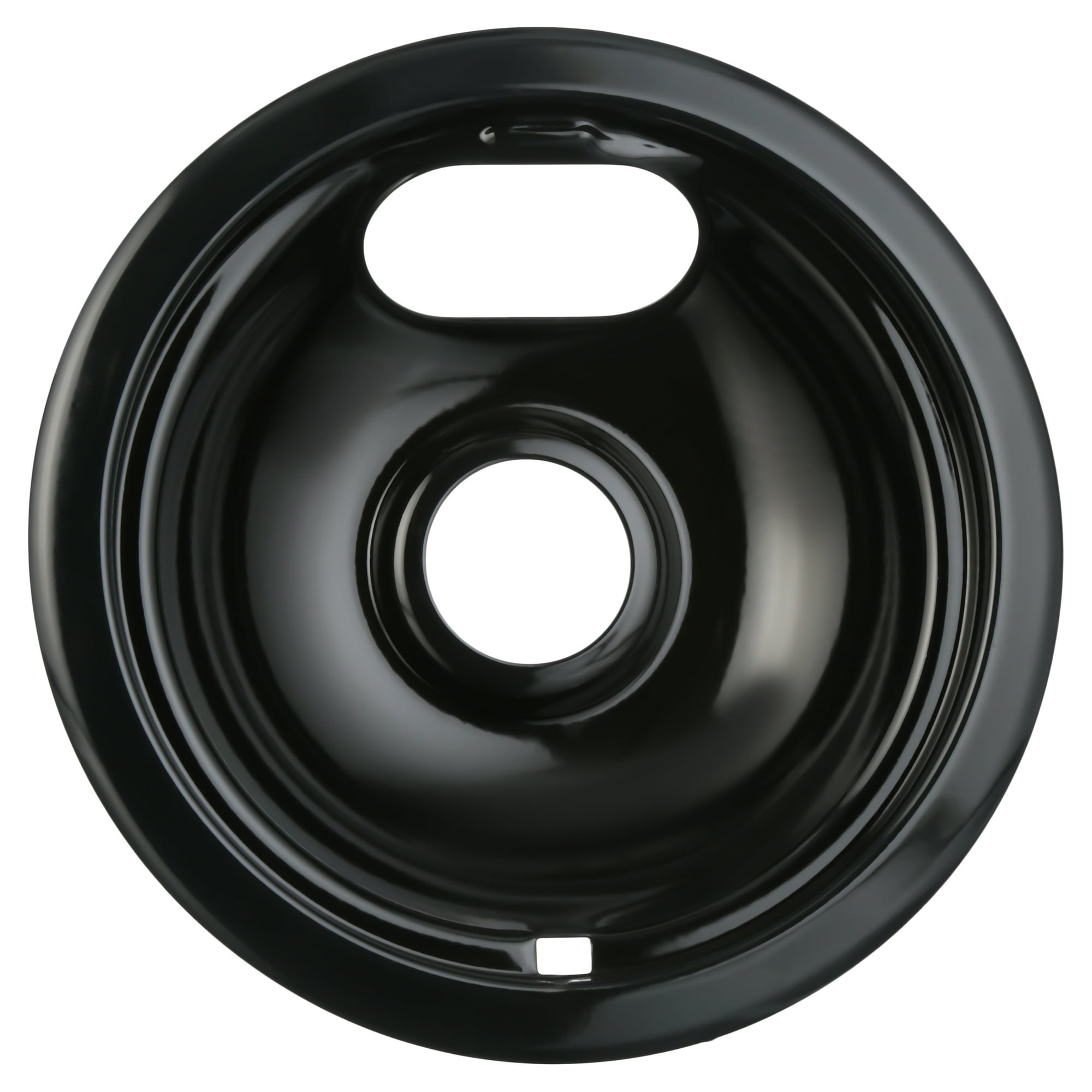 Range Kleen P101 Style A Small Heavy Duty Black Porcelain Drip Bowl