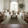 thumbnail image 3 of Hauteloom Kazuma Hallway, Kitchen Machine Washable Runner Rug - Square Piles, Checkered - Gray Green, Moss Green - 2'7" x 10', 3 of 12