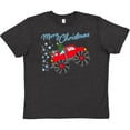 thumbnail image 3 of Inktastic Merry Christmas Santa Drives a Monster Truck Youth T-Shirt, 3 of 5