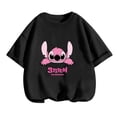 thumbnail image 5 of Camiseta de verano con dibujos animados de Disney Stitch para niños, traje de calle informal para niños y niñas, estampado 3D bonito, top transpirable de secado rápido, 5 of 5