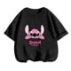 thumbnail image 3 of Camisón bonito de verano para niñas, camiseta con estampado 3D de Lilo y Stitch, camiseta de manga corta con cuello redondo, ropa de moda informal para niñas, 3 of 5