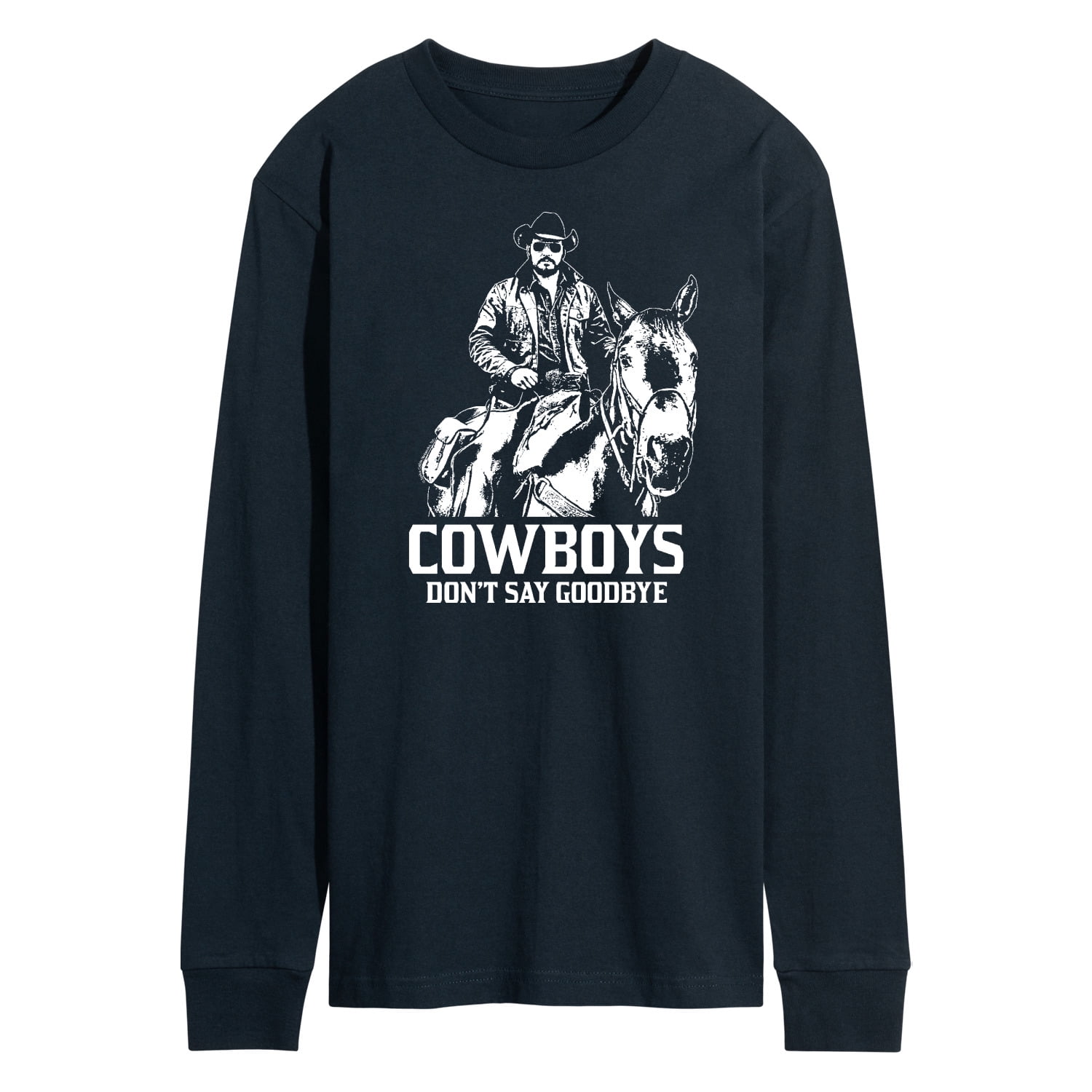 Yellowstone - Rip Cowboys Dont Say Goodbye - Men's Long Sleeve T-Shirt ...