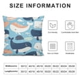 thumbnail image 5 of Kids Whale Pillow Covers, Kawaii Whale Seagull Throw Pillow Covers for Couch, Cartoon Marine Life Cushion Covers, Abstract Sea Wave Coastal Decorative Pillow Covers Bedroom Decor, 5 of 5