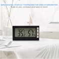 thumbnail image 2 of Hogar Mini Termómetro Digital De Pantalla Grande E Higrómetro Medidor De Temperatura Y Humedad Material Abs Negro Medidor De Humedad De Temperatura Electrónico Noticed TO004977-00, 2 of 7