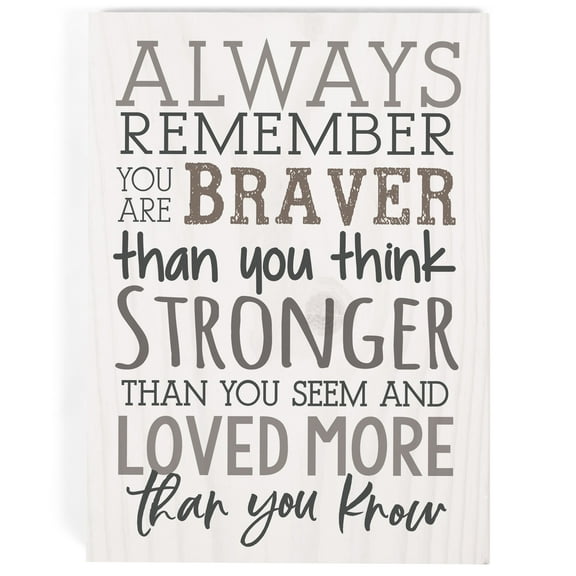 P. Graham Dunn Always Remember 7.25 x 5.5 Inch Pine Wood Tabletop Letter Block Decorative Sign