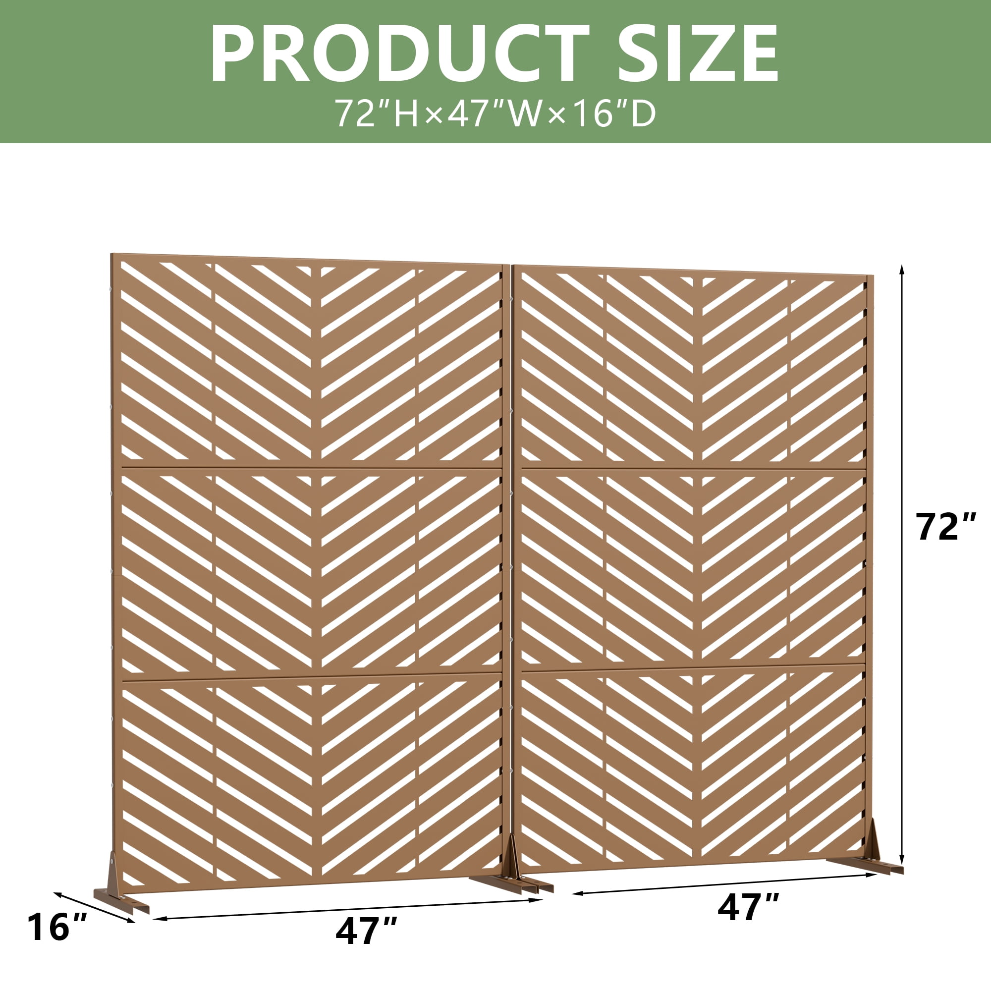 Privacy Metal Screen Fence Panel
