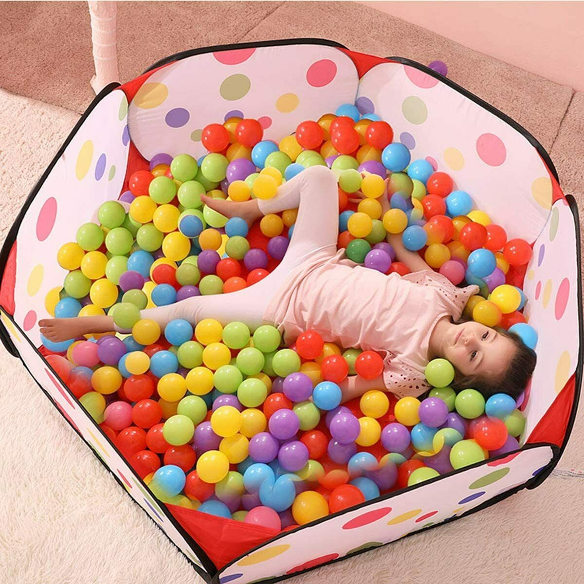 100pcs Quality Secure Baby Kid Pit Toy Swim Fun Colorful Soft Plastic Ocean Ball 