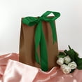 thumbnail image 2 of UNIQUE CREATIV Satin Ribbon Emerald 25 mm (0.98 in) × 5.5 m (⅞ in × 6 yd), 5.49 m (18 ft), 2 of 4