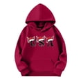 thumbnail image 4 of WILLBEST Sudadera de Mujer, Estilo Casual de Invierno, con Estampado Navideño Del Alfabeto, Bolsillo con Cordón Ajustable y Manga Larga XX-Grande, 4 of 4