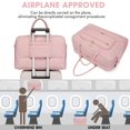 thumbnail image 4 of Bolsa de viaje LUOCIP de gran capacidad rosa para mujer, 4 of 7