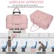 thumbnail image 4 of Bolsa de viaje LUOCIP de gran capacidad rosa para mujer, 4 of 7
