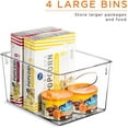 thumbnail image 3 of Sorbus Kitchen Pantry Organization Storage Bins for Fridge, Freezer, Food Storage, Containers for Organizing, Cabinet Organizers (Set of 10), 3 of 7
