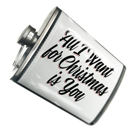 

NEONBLOND Flask Vintage Lettering All I Want for Christmas is You