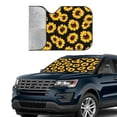 thumbnail image 4 of Bingfone Sunflower 6 Car Windshield Sun Shade Protector Keep Your Vehicle Cool Sun Shield Visor Cover Foldable For Car Truck Suv-Medium, 4 of 9