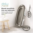 thumbnail image 4 of Dolu Nuve 3-Piece Foldable Baby Bath Set, Infant Tub with Bucket and Rinse Cup, Grey, 4 of 5