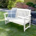 thumbnail image 3 of Highwood 4pc Lehigh Conversation Set - 4ft Bench, Two Garden Chairs and Conversation Table, Outdoor, Eco-friendly, Synthetic Wood, 3 of 9