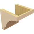 thumbnail image 5 of 8"W x 8"D x 8"H Wide Moab Rough Cedar Woodgrain TimberThane Corbel, Primed Tan, 5 of 6