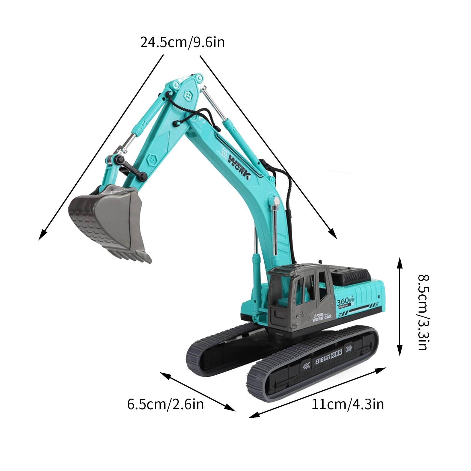 トイガン D'sModelingWorks!co. XZNGL Children Toy Car Excavator Model Toy Engineering Car Toy Car