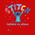 thumbnail image 2 of Boy's Lilo & Stitch Believe in Aliens Stitch  Graphic Tee Red X Large, 2 of 4