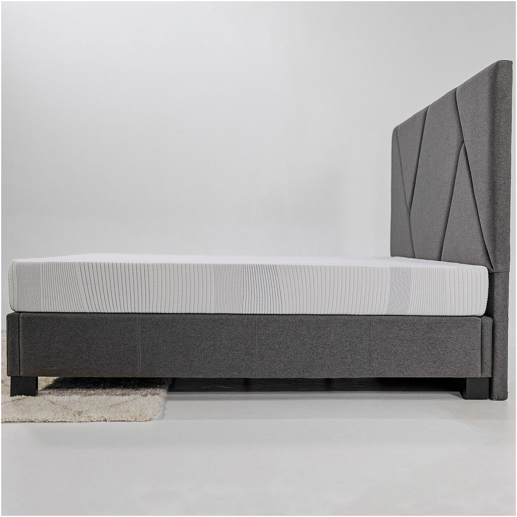 JERFIT 8 Inch Full Size Cooling Mattress, Copper Infused Memory Foam for Pressure Relief, Medium Firm Support Motion Isolation, CertiPUR-US Certified, Breathable Knit Cover, White