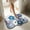 Light Blue, variant on Orangide Colorful Flower Patterns Bathroom Absorbent Bath Mat Flower Shape Soft Anti Slip Waterproof Comfortable Decor Rug for Home Floor