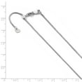 thumbnail image 2 of Leslie's Real 10kt White Gold Adjustable .9mm Box Chain; 30 inch; Lobster Clasp; for Adults and Teens; for Women and Men, 2 of 2